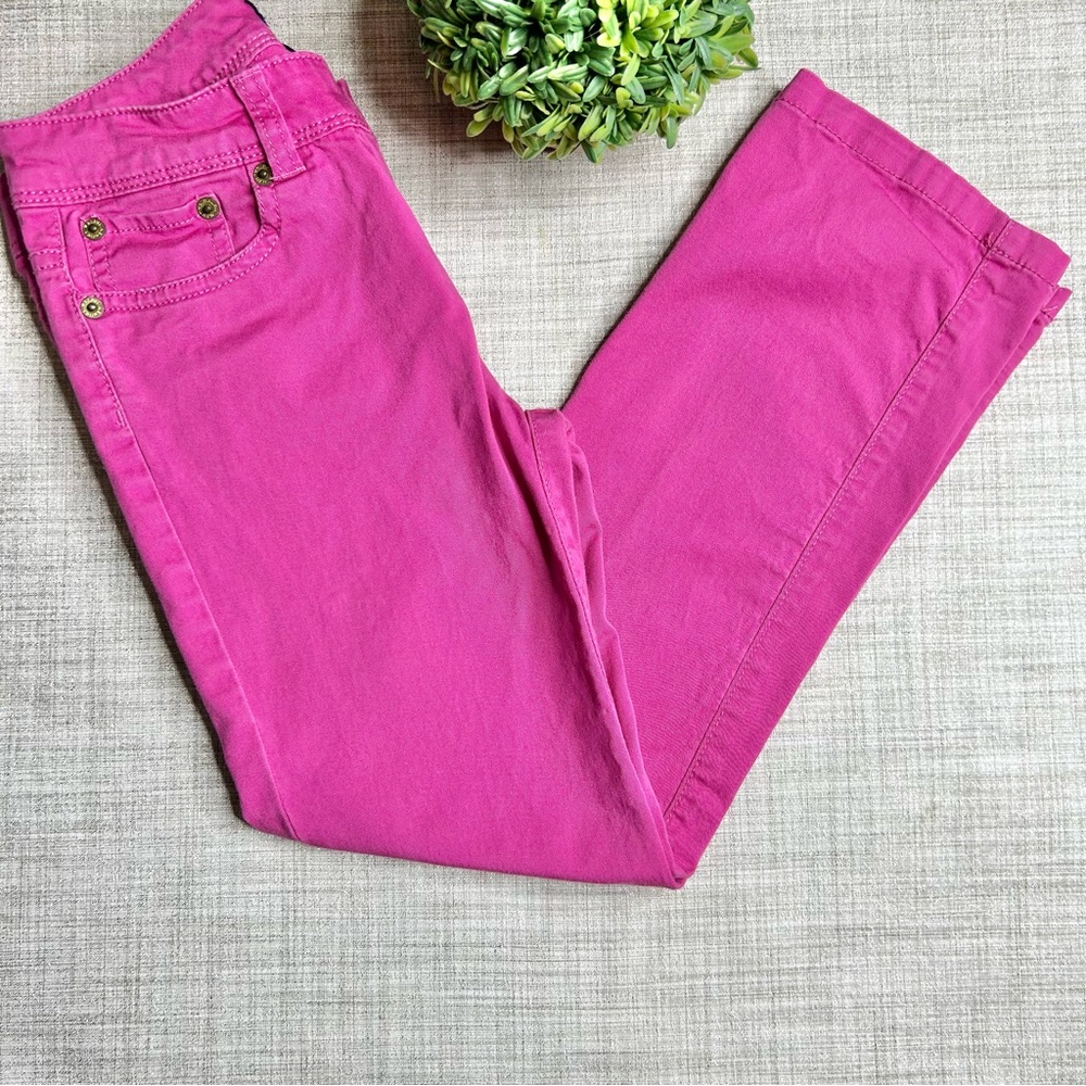 Ralph Lauren blue label big pony straight leg pants, fuschia color
